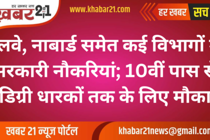 Government Jobs in Railways, NABARD, and More; Opportunities for 10th Pass to Degree Holders
