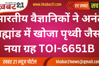 Indian Scientists Discover Earth-Like Planet TOI-6651B in the Vast Universe