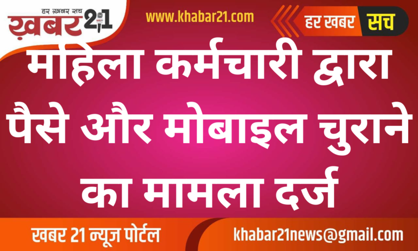 Case Filed Against Housekeeper for Stealing Money and Mobile