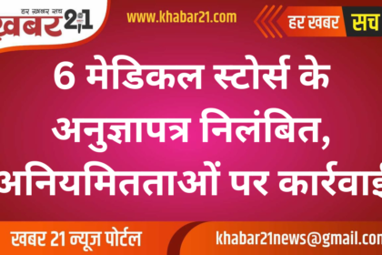 Licenses of 6 Medical Stores Suspended for Irregularities