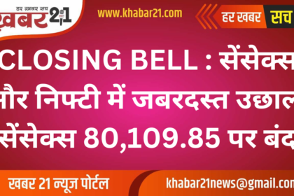 CLOSING BELL: Sensex and Nifty surged, Sensex closed at 80,109.85