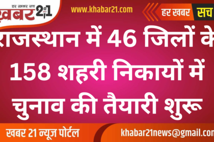 Rajasthan Prepares for Elections in 158 Urban Bodies Across 46 Districts