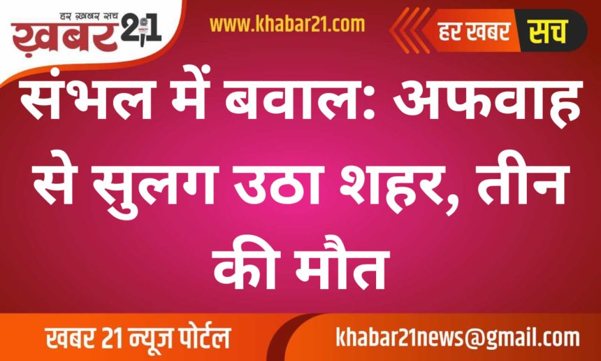 Sambhal Chaos: Rumors Spark Violence, Three Dead