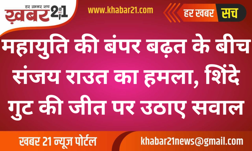 Sanjay Raut Questions Mahayuti's Lead and Shinde Faction's Victory