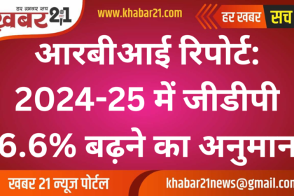 RBI Report: GDP Expected to Grow 6.6% in 2024-25