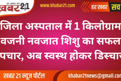 District Hospital Successfully Treats 1-Kilogram Newborn, Discharged in Healthy Condition