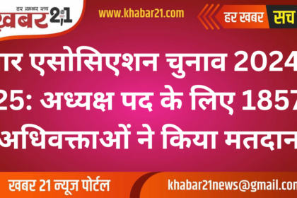 Bar Association Elections 2024-25: 1857 Advocates Cast Their Votes for President