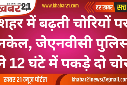 City Theft Crackdown: JNVC Police Nab Two Thieves in 12 Hours