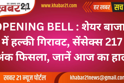 Share Market Today: Sensex Falls 217 Points, Key Highlights of the Day