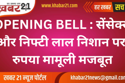 Sensex and Nifty Slip into Red, Rupee Gains Slightly