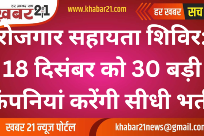 Job Assistance Camp in: 30 big companies will conduct direct recruitment on 18th December