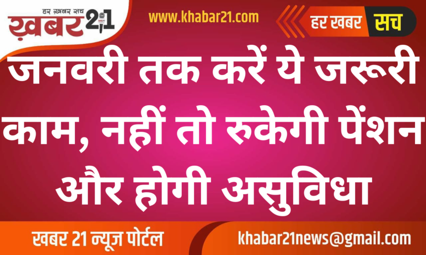 Complete These Important Tasks by January, Else Face Pension Stoppage and Inconvenience