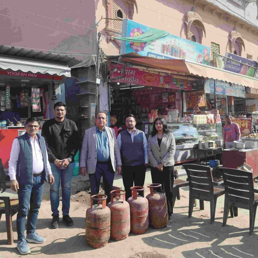 Illegal Use of Domestic LPG Cylinders, 12 Cylinders Seized